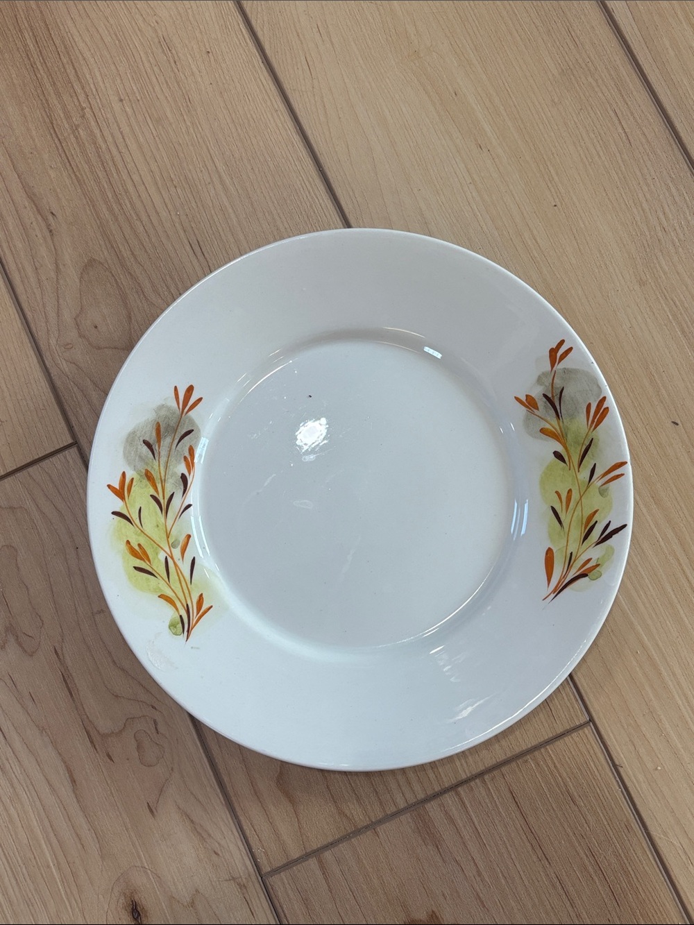 Vintage Mancioli Italy Hand Painted Salad Plate Lachman & Co MCM